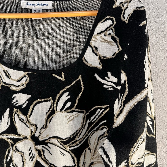 Tommy Bahama Noche Mar Jacquard Sweater Sz XL - Picture 3 of 6